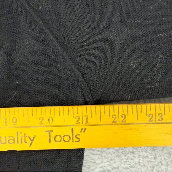 Helmut Lang Men's Size XL 100% Wool 1/4 Black Zip Up Jacket with Italian Yarn - Picture 8 of 12